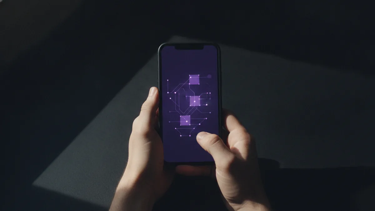Close-up of a phone being viewed, highlighting clarity for translation decisions.