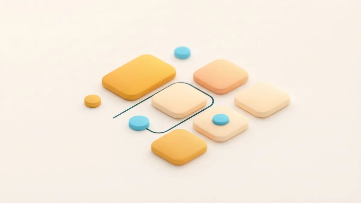 Keep your profile bio tidy Balanced rounded tiles and dots that suggest a simple, tidy social profile bio