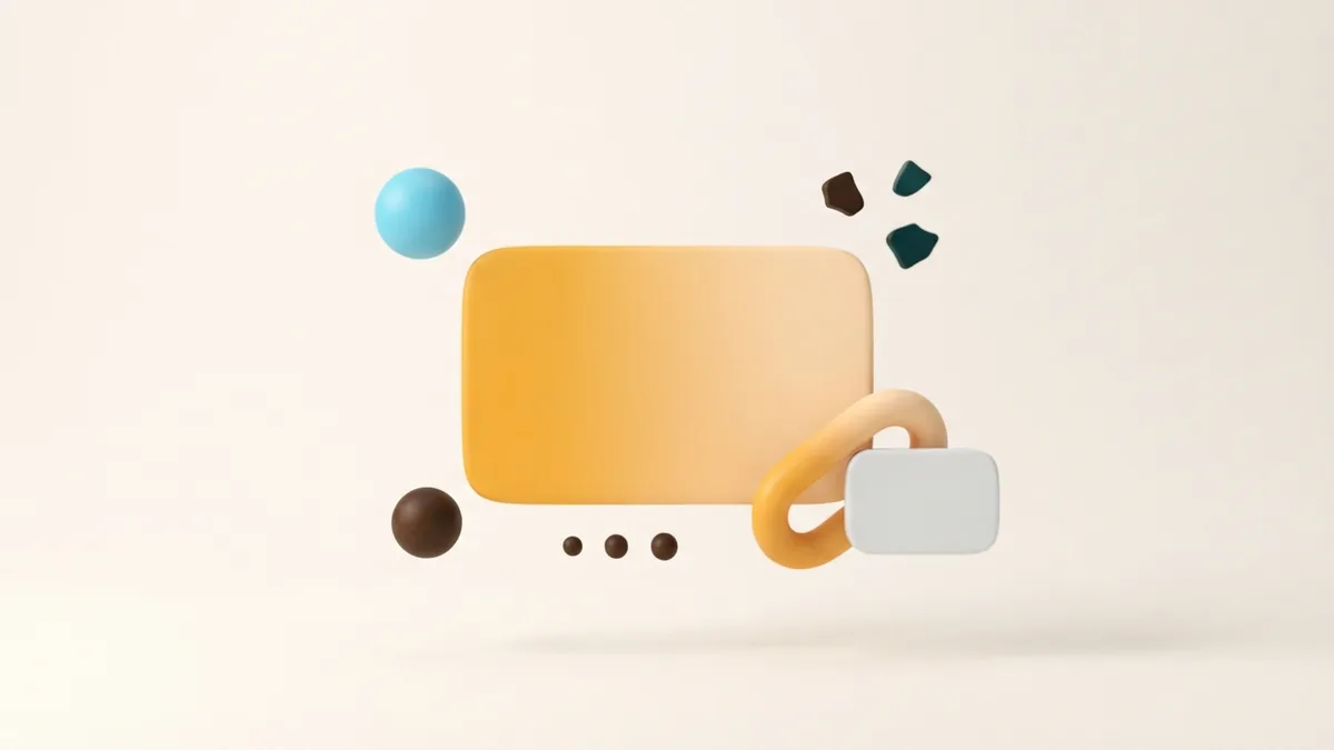 Minimal rounded shapes representing a personal and carefully edited profile