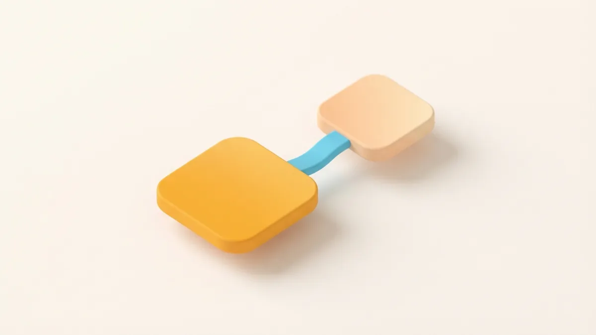 A simple path to add a profile link Marigold and peach linked tiles showing a simple path for adding a profile link