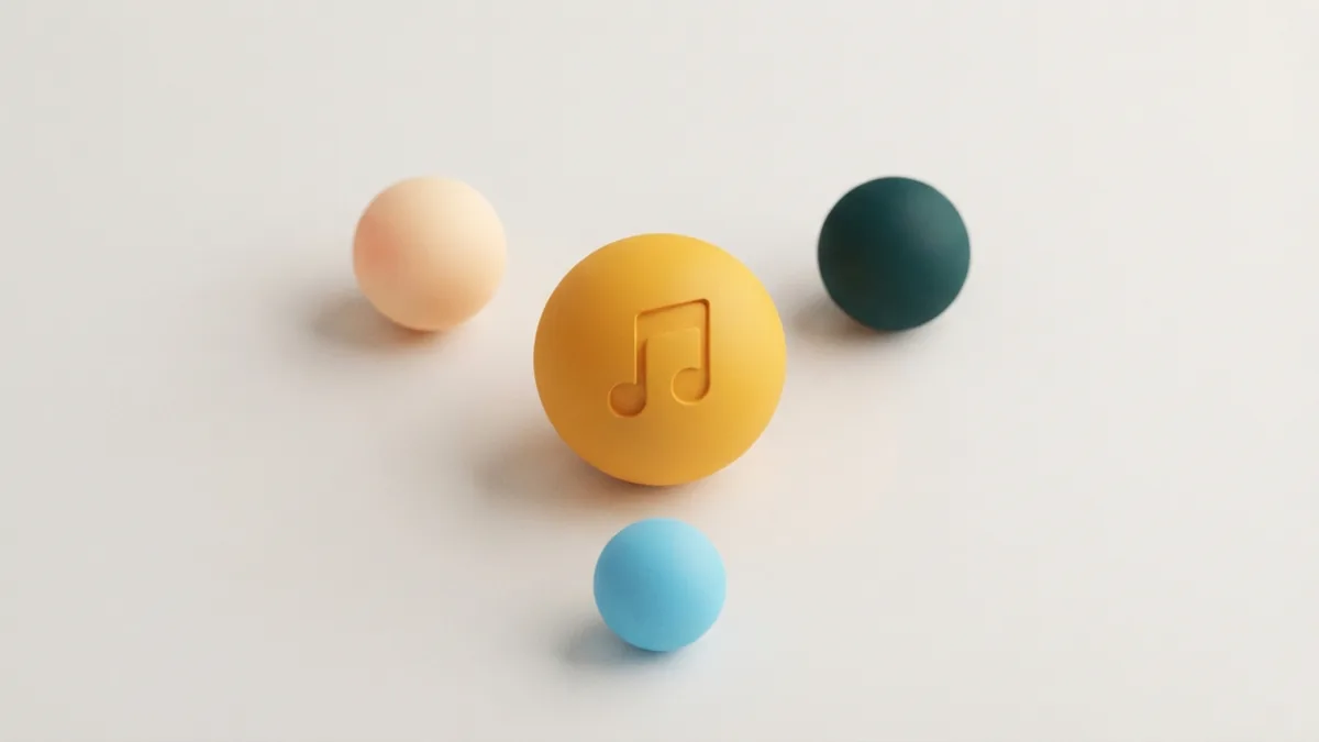 Abstract music shapes show how a song can match a profile’s style and message