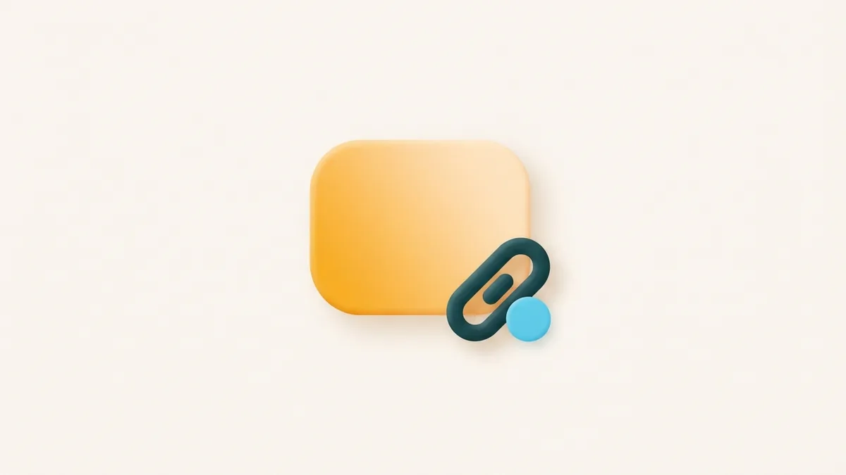 A clear website link card paired with a small accent chip on a light neutral background