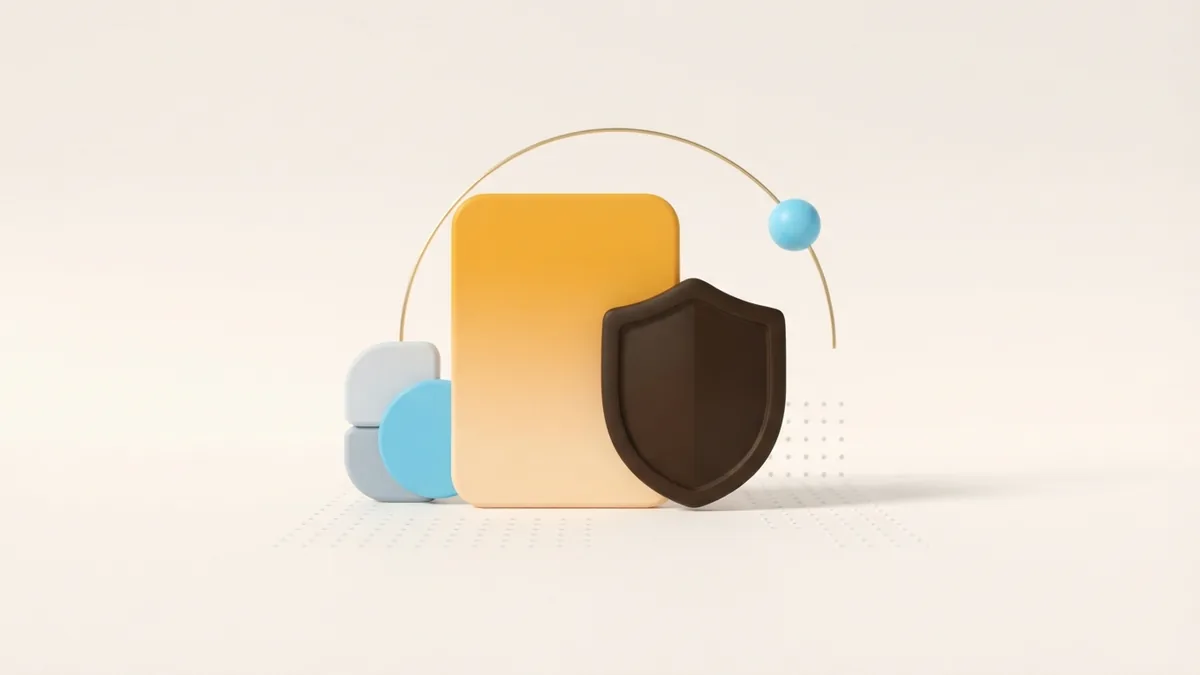 Keep a work inbox separate A simple rounded card and protective form suggest a clear, separate work inbox