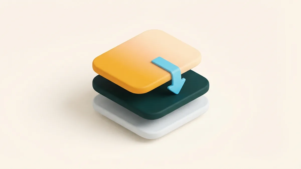 Abstract cards joined by a bright path to show a simple profile link process