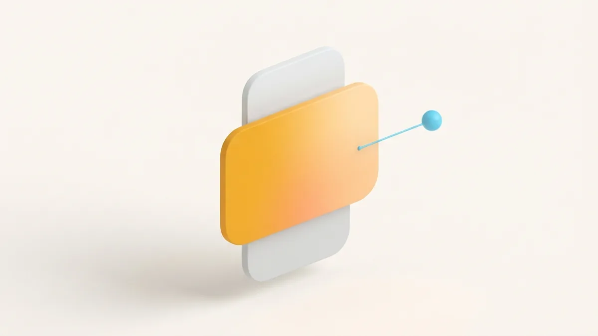 Make one bio detail stand out Layered rounded cards with one warm accent showing how a cursive phrase can stand out in a bio