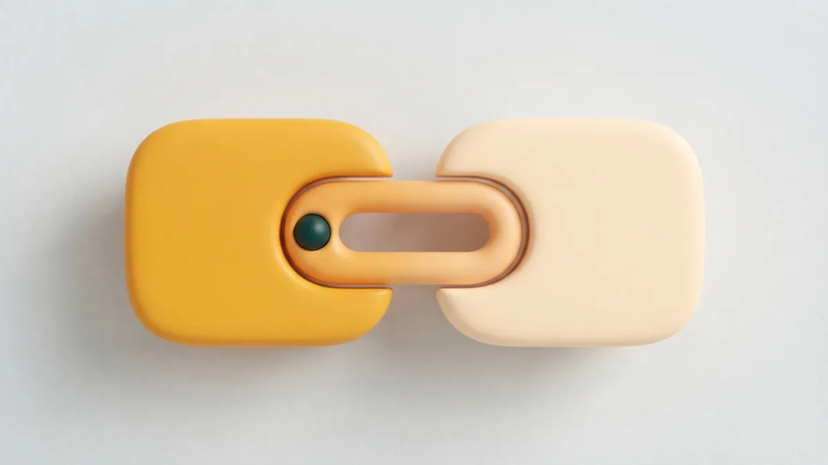 A rounded link reconnecting two forms to represent fixing a broken community invite