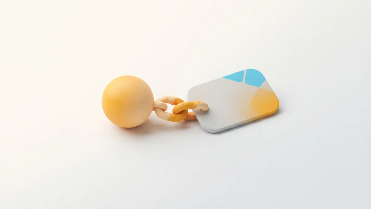 Simple chain connecting a channel page concept to an audience destination