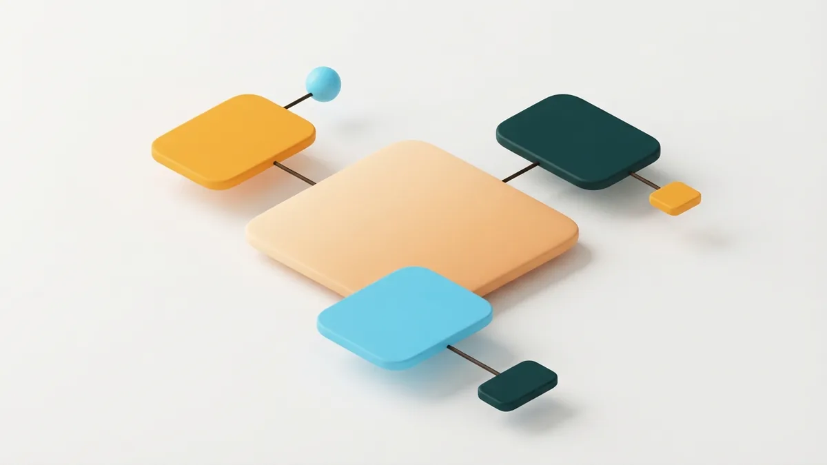 A central channel concept connected to useful resource and creator destinations