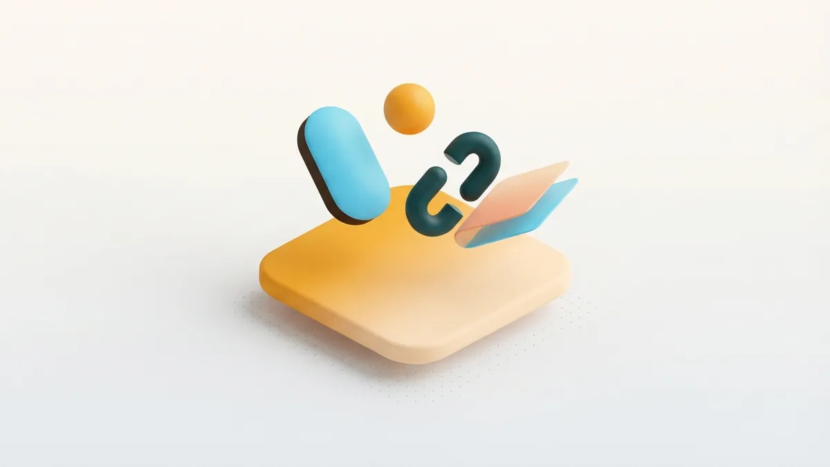 How bio font styles work Rounded character forms float above a warm card to suggest Instagram bio font styles