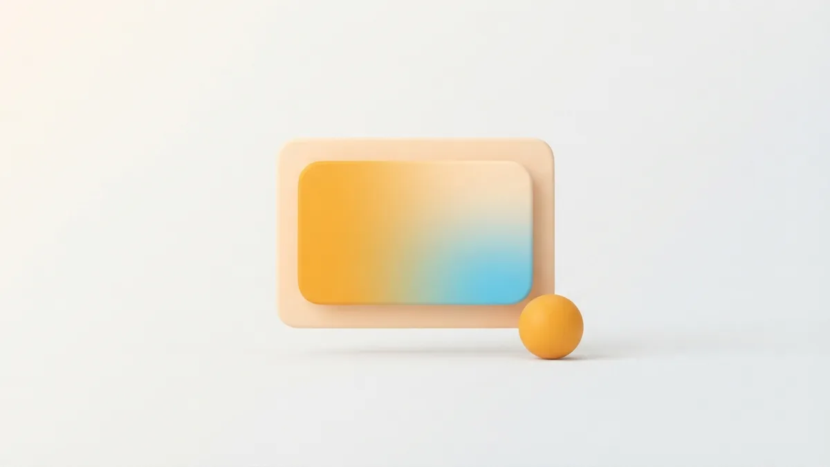 Finished rounded profile card with warm abstract shapes for a polished gaming profile