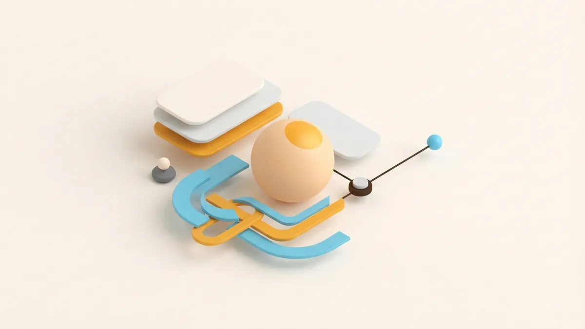 Finding a suitable cursive style Abstract font tool concept with rounded chips and smooth curved forms on a light background