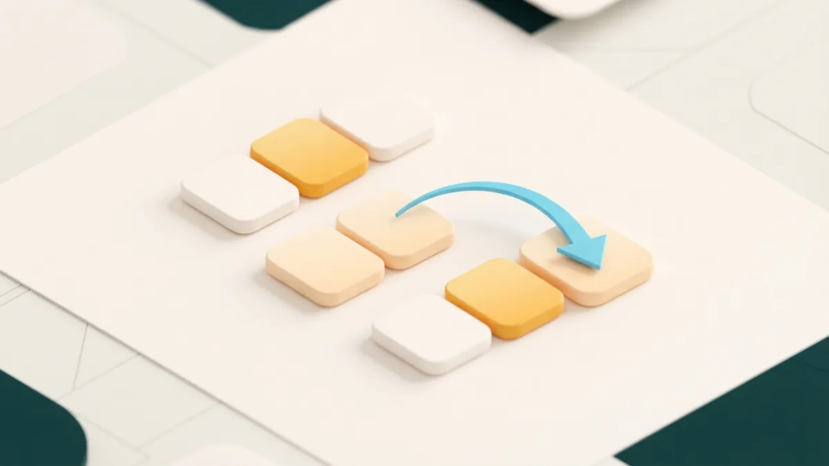 Rounded blank cards form separated lines to show a simple Instagram bio editing layout