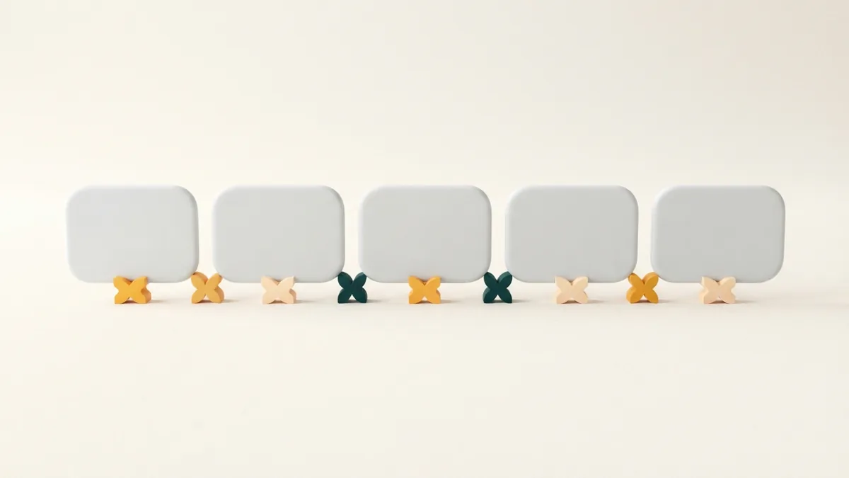 Adjust uneven bio spacing Rounded blank cards and spacer shapes show how to fix uneven bio spacing