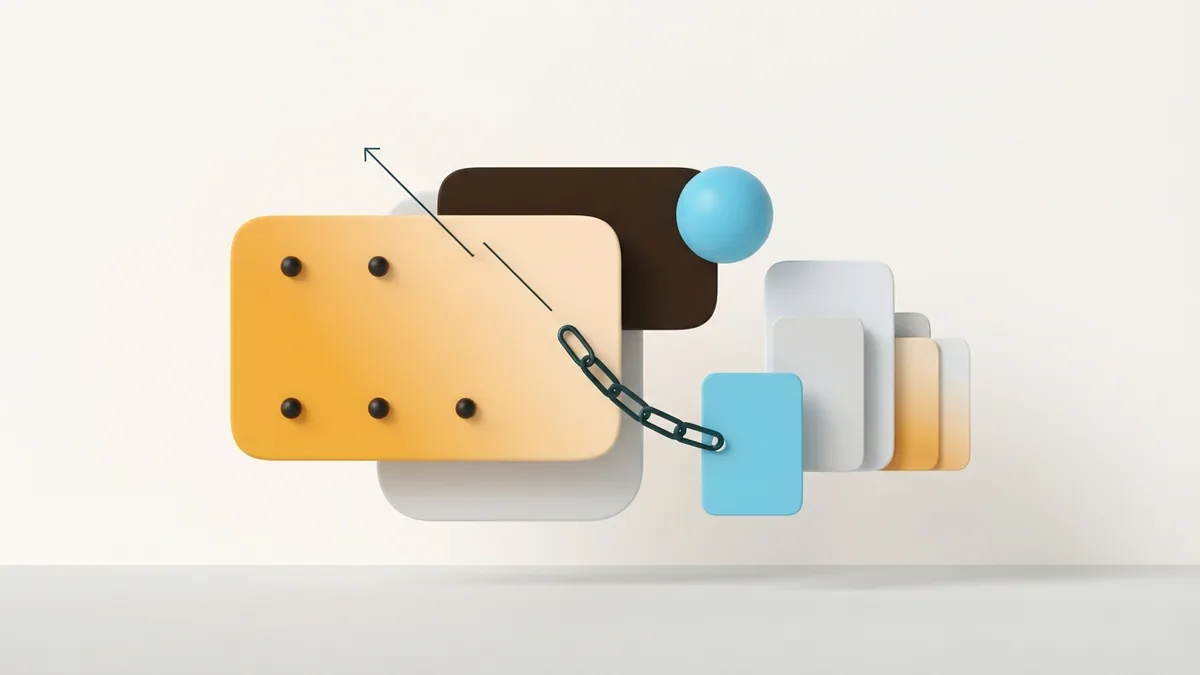 Give each detail room Layered rounded shapes show a clean layout with space between profile details