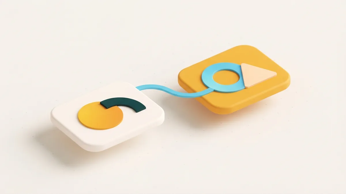 Update the link and test its destination Two connected destination cards suggest updating and testing a profile link