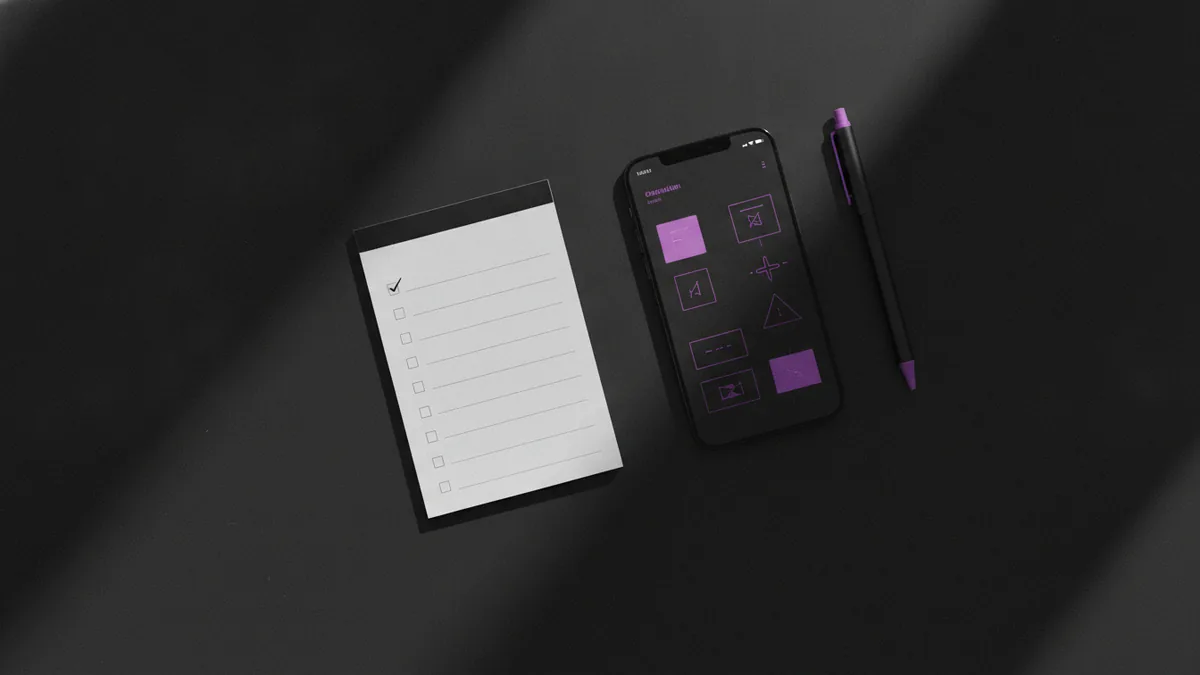 Simple setup with notes and phone to improve a bio link destination.