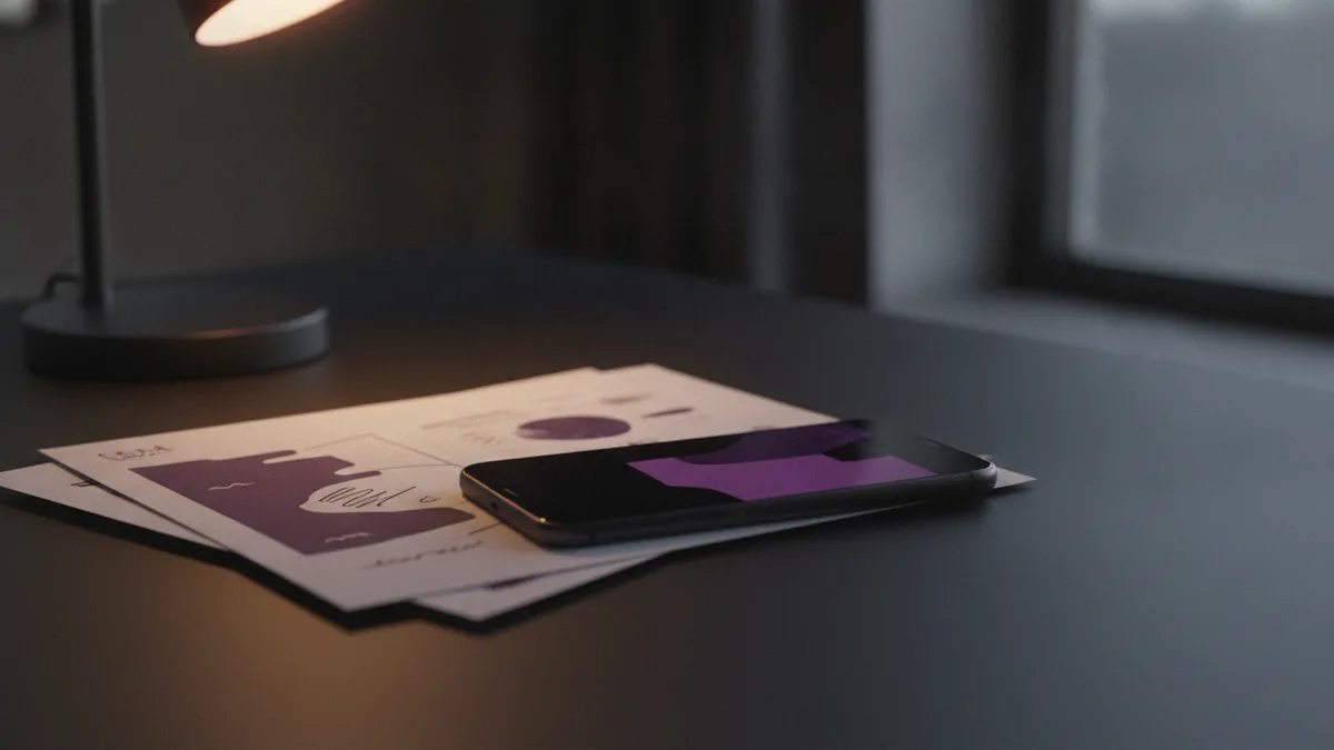 Phone and notes on a desk while confirming link requirements.