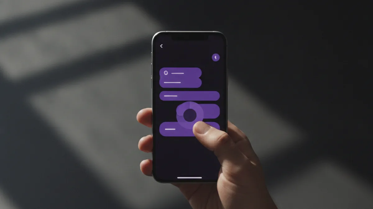 Add your link step-by-step Phone showing a generic settings screen for adding a bio link