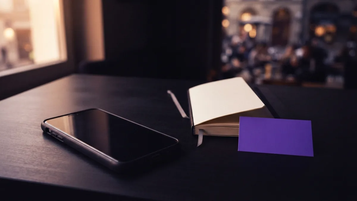 Smartphone and notebook arranged for setting up a social profile website destination