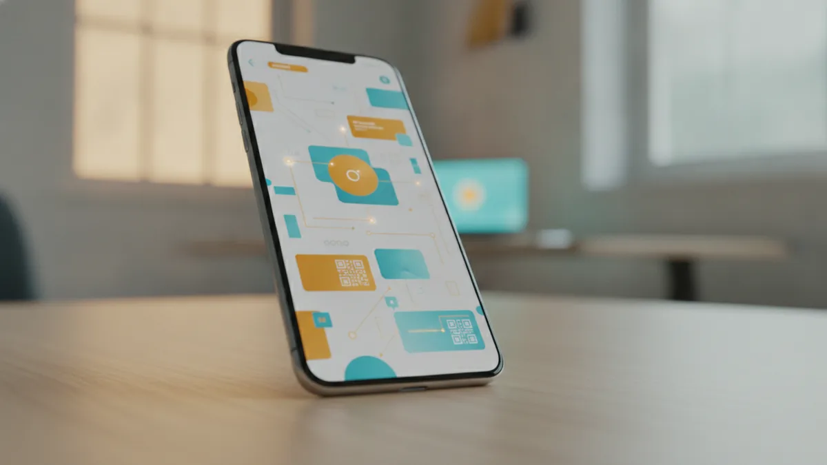 Smartphone on a desk while reviewing TikTok bio link rules
