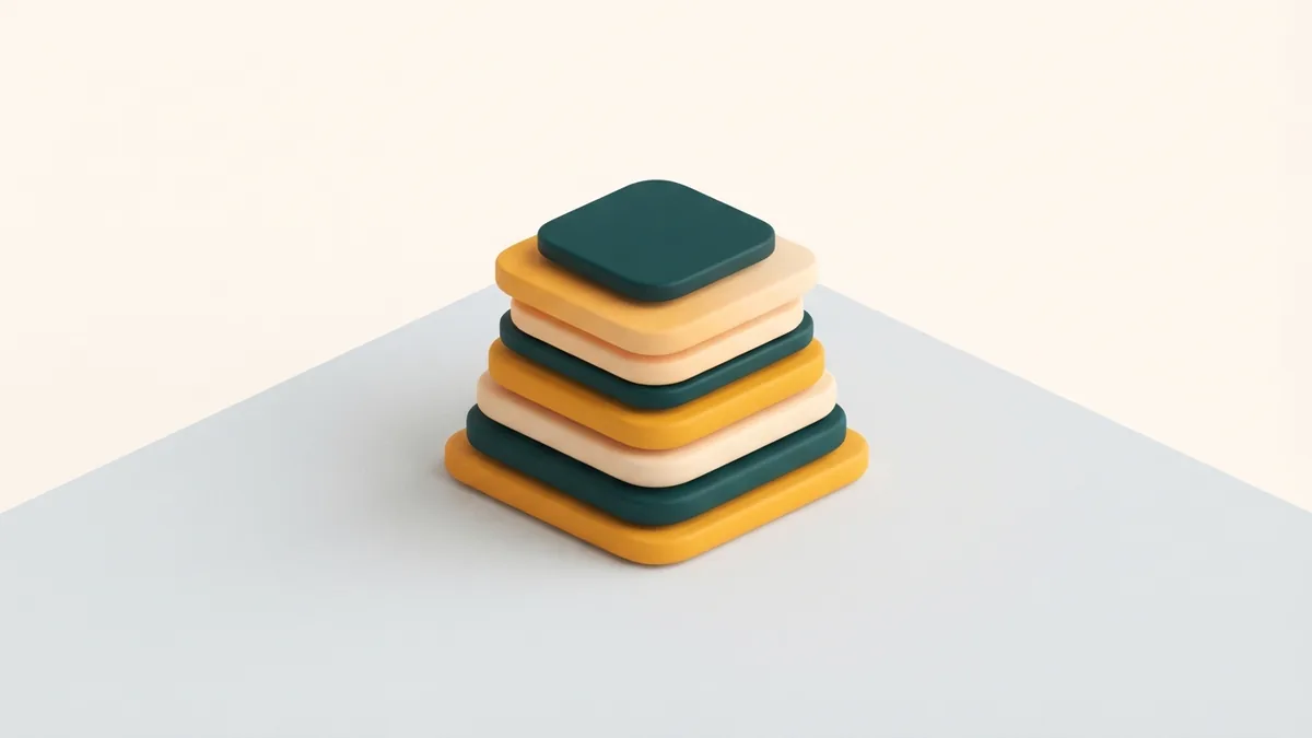 From plain characters to styled forms Abstract rounded shapes shift from plain to styled, representing a font tool converting text.