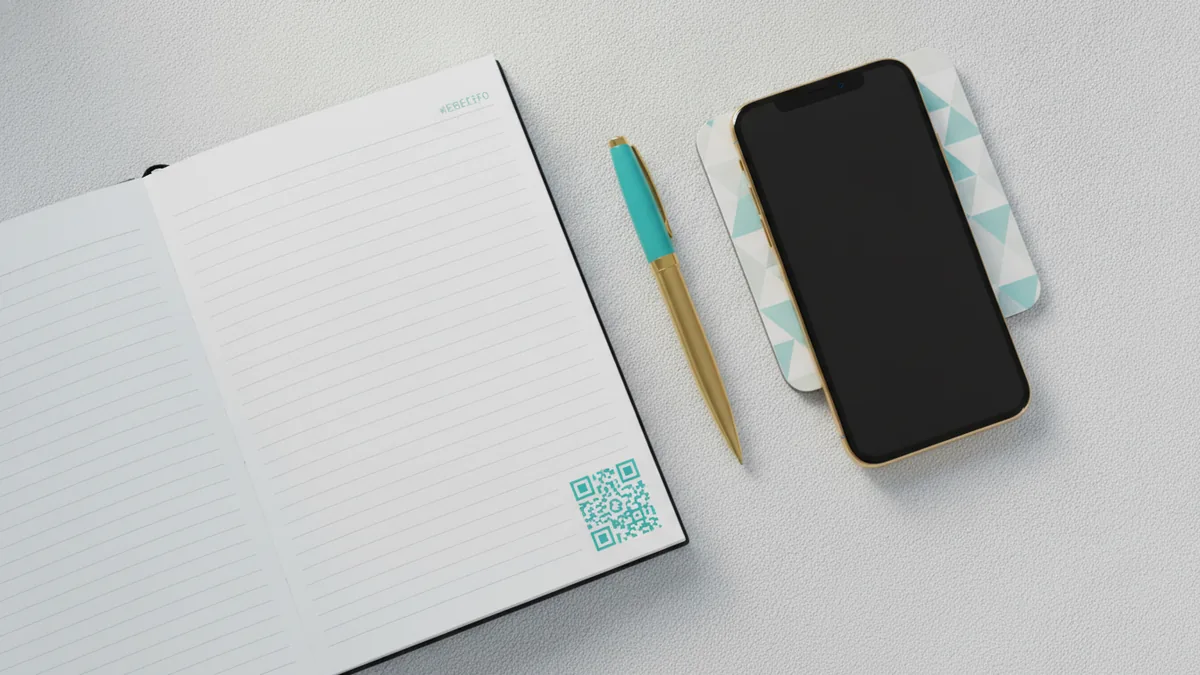 Planning a short Instagram bio with notes and a phone.