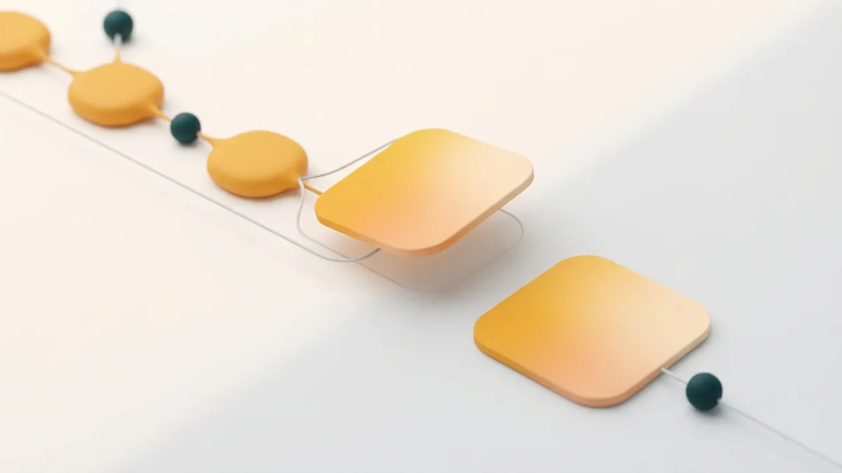 Rounded card moving away from linked nodes to show removing or changing a profile link