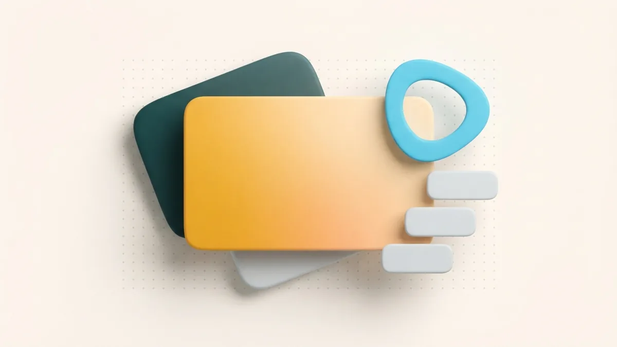 Make your bio feel personal Distinctive abstract card shapes suggesting a personal and memorable Instagram bio