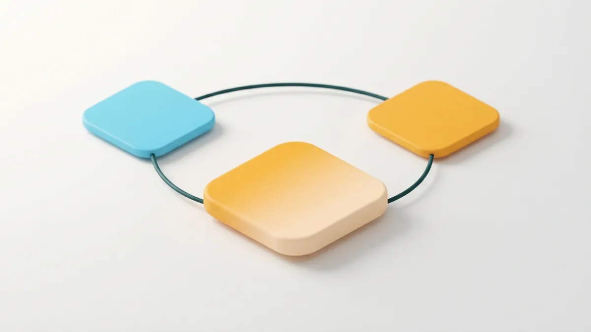 Three linked rounded cards showing varied ways to shape a professional introduction