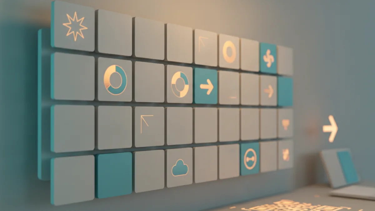 Panels that answer questions quickly Organized monitor view representing quick navigation panels