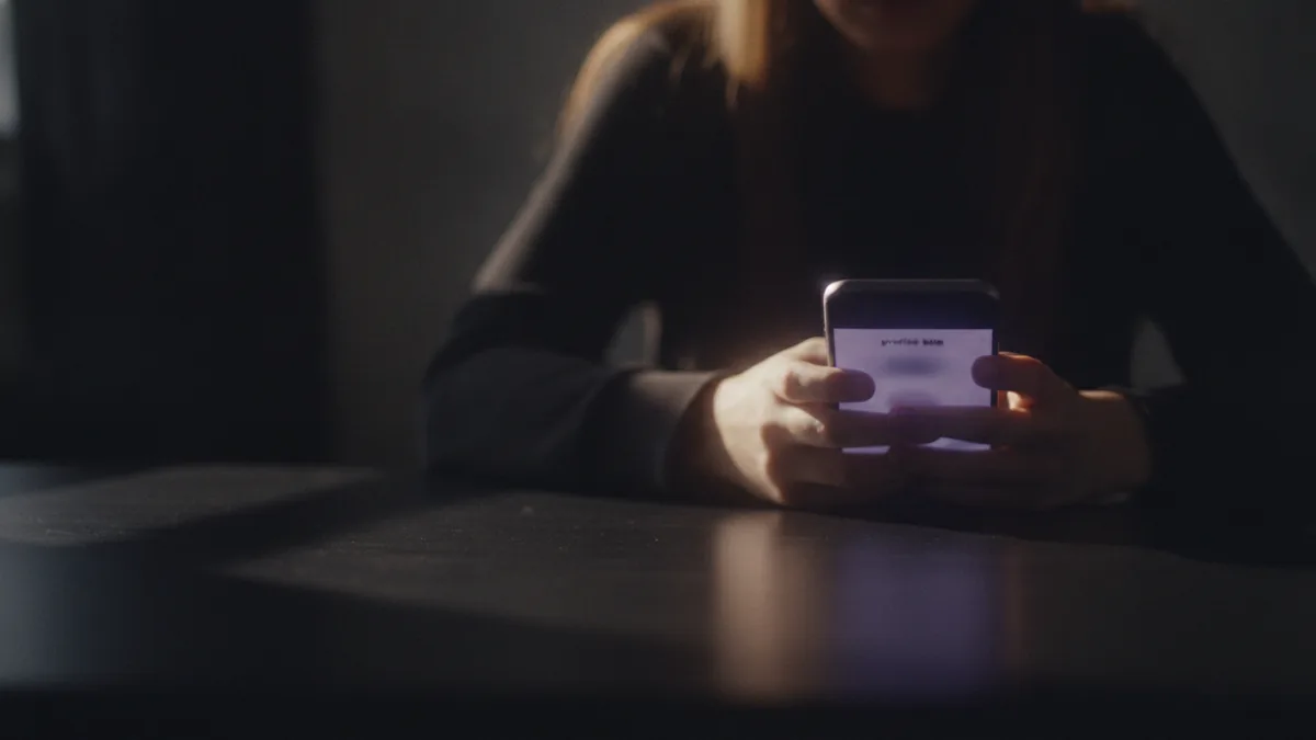 Bio is the link hub Person viewing an Instagram profile bio section on a phone