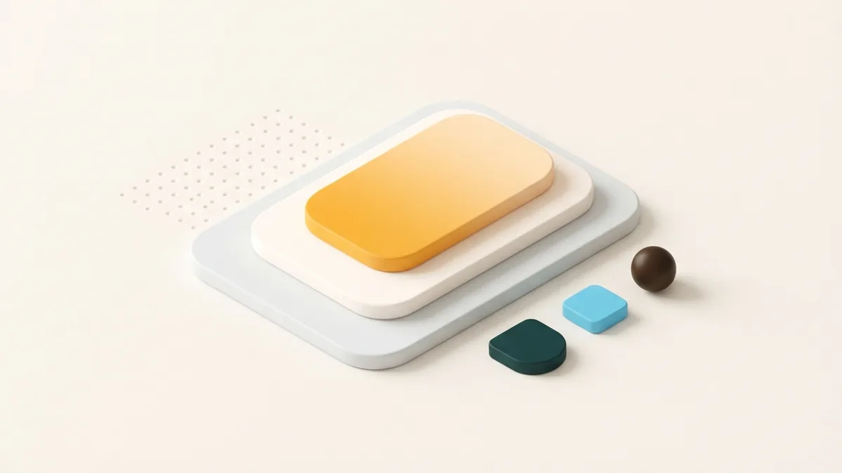 Write a bio with personality Layered profile cards and simple chips representing a personal, easy-to-scan bio