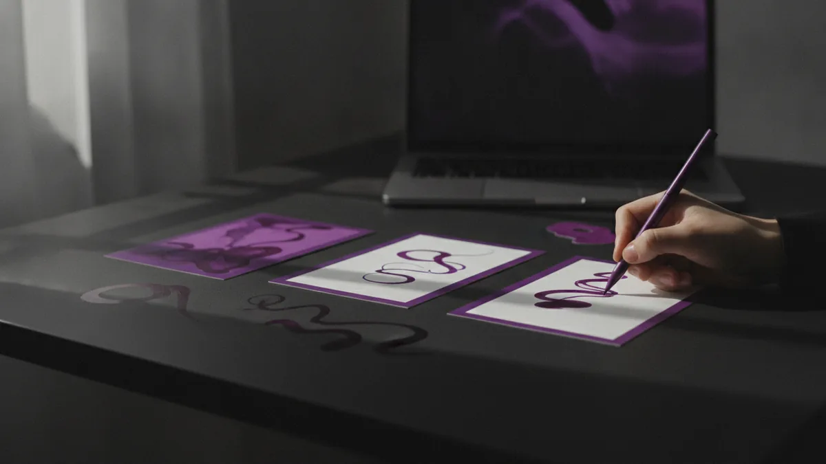 Drafting funny bio lines on paper to refine your Instagram personality.