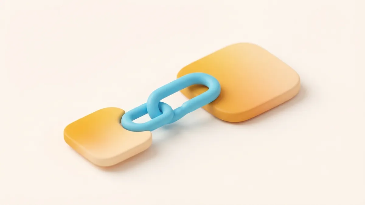 A single link connects a profile card with a useful destination