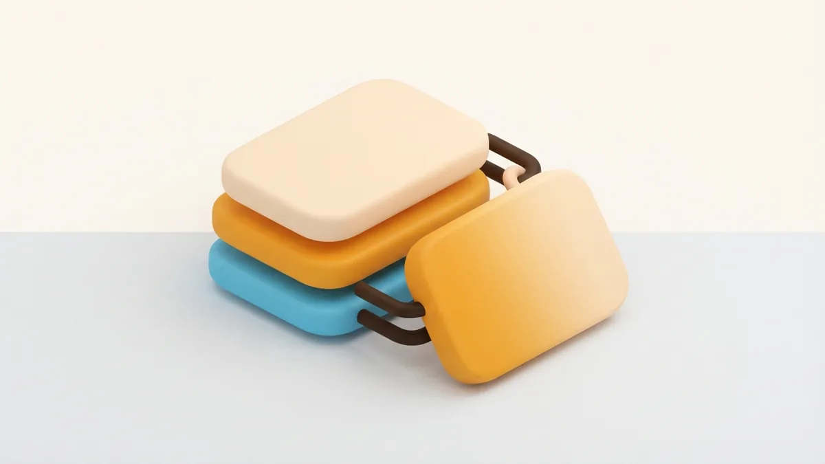 A tidy stack of connected cards shows how to order several destinations