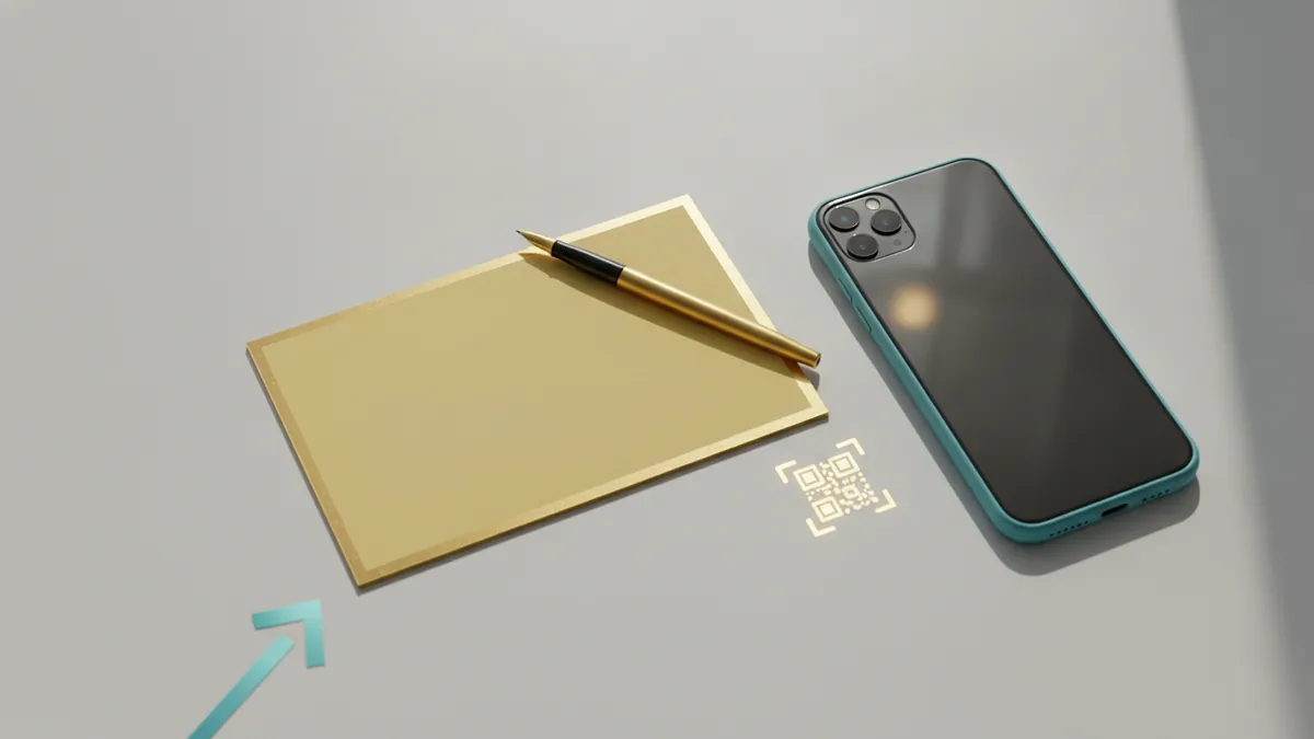 Minimal workspace for planning an Instagram bio