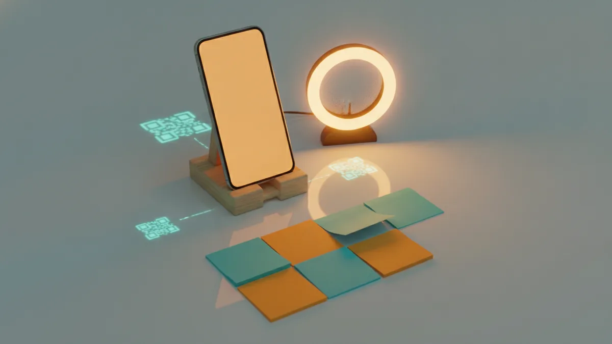 Creator desk setup showing planning for an engaging Instagram bio
