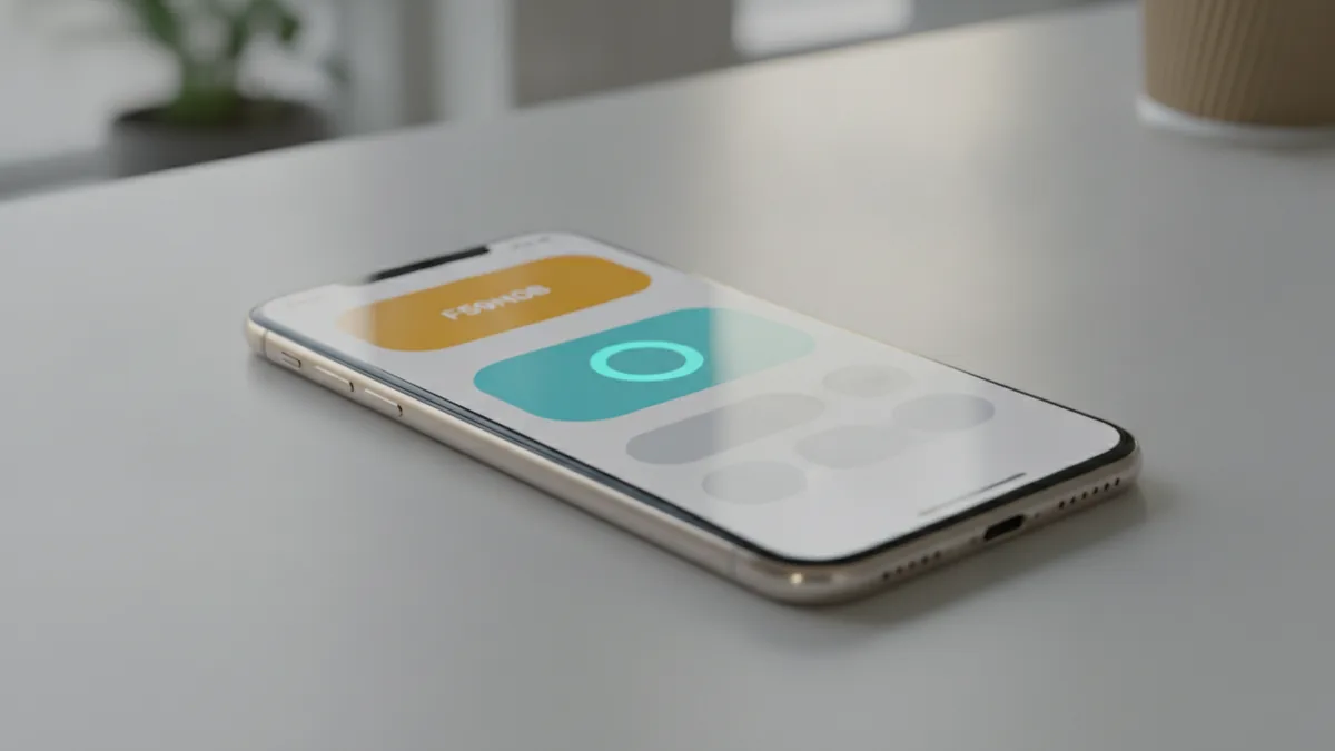 What a TikTok bio link is Desk shot of a phone showing a generic profile header concept