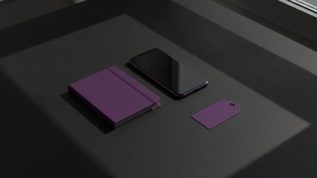 Clear link strategy and tracking Desk flat lay illustrating clear, trackable links for better clicks.