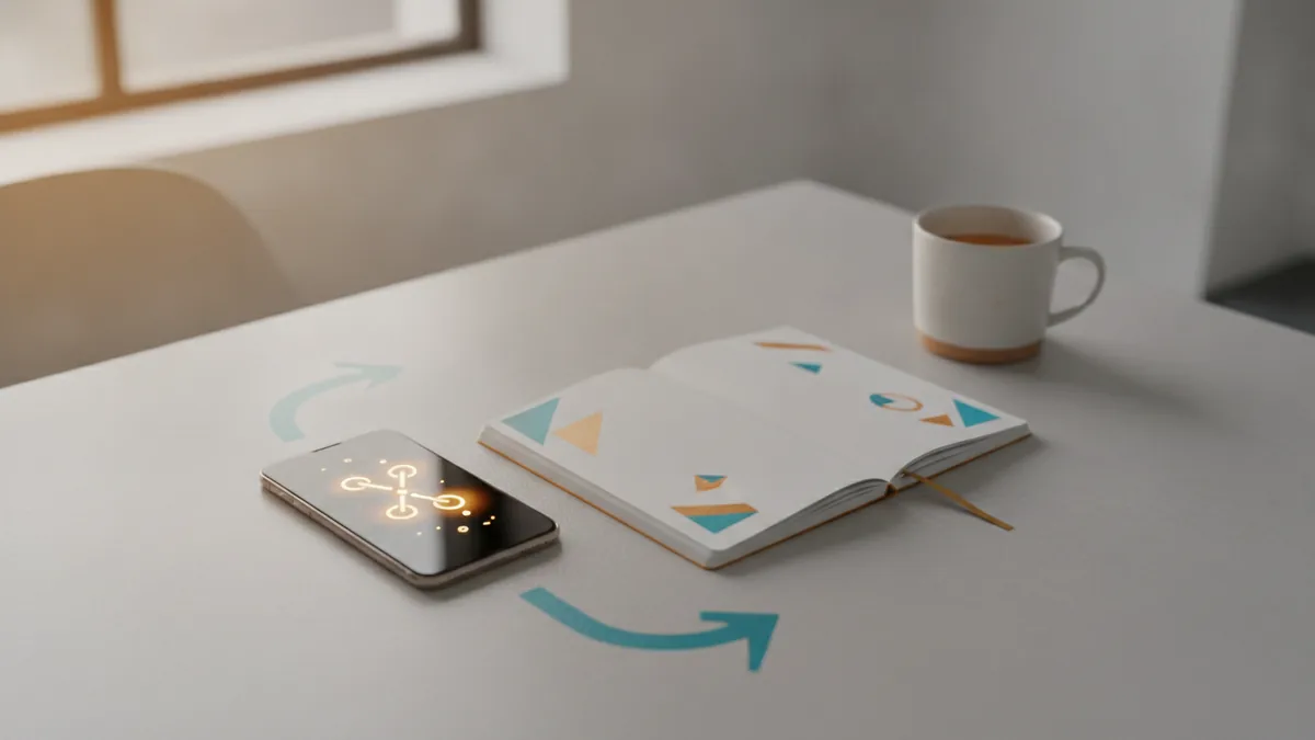 Use italics for emphasis Desk setup showing emphasis planning for an Instagram bio