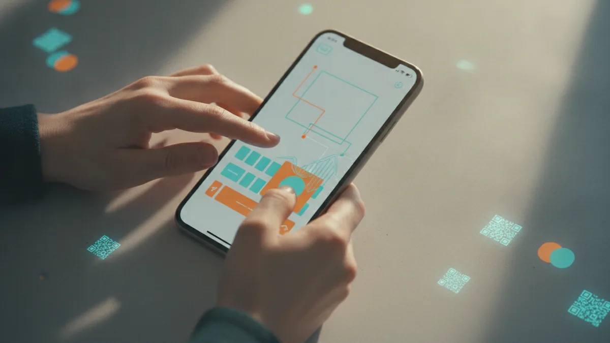 Line breaks for your bio Typing on a phone keyboard while planning line breaks for an Instagram bio.