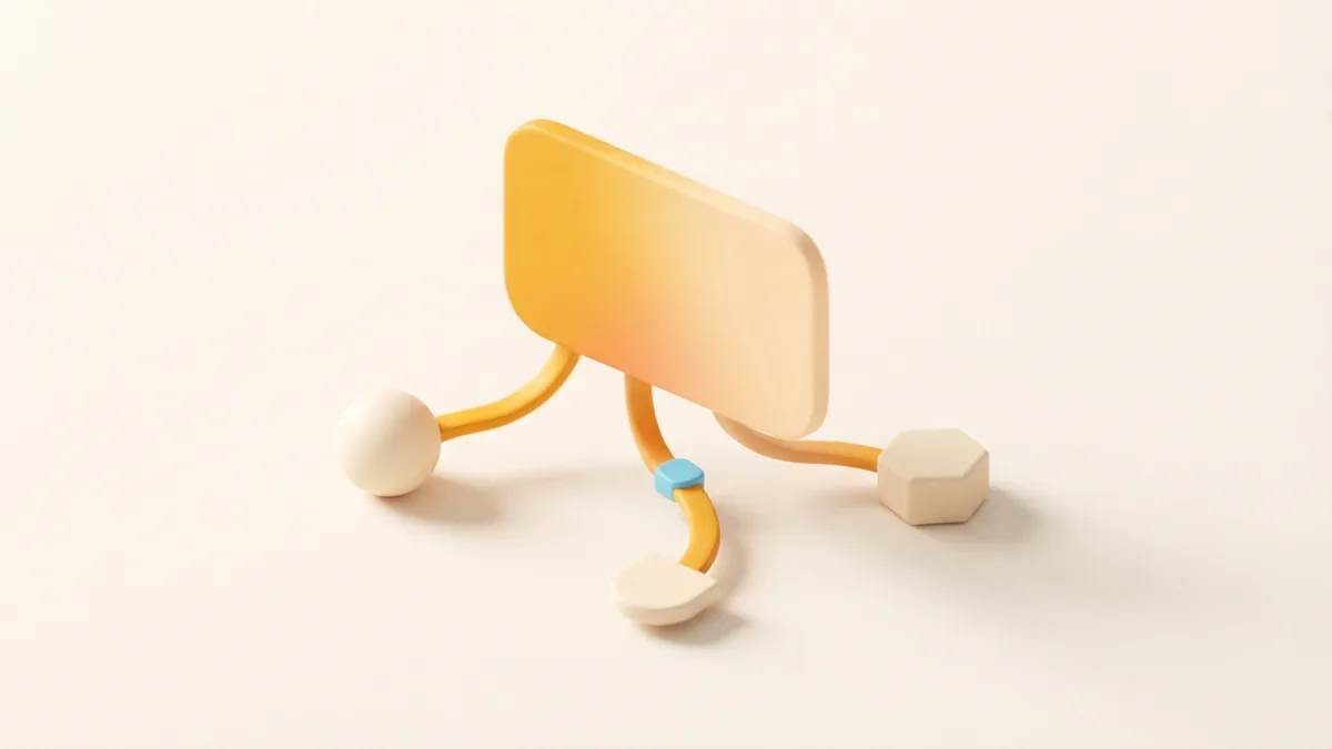Rounded card with connected nodes represents links shared in a TikTok bio