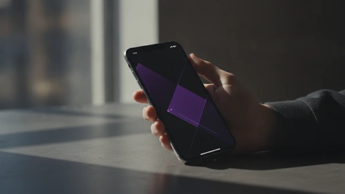 Where your bio shows on Instagram Hand holding a phone while reviewing an Instagram profile bio