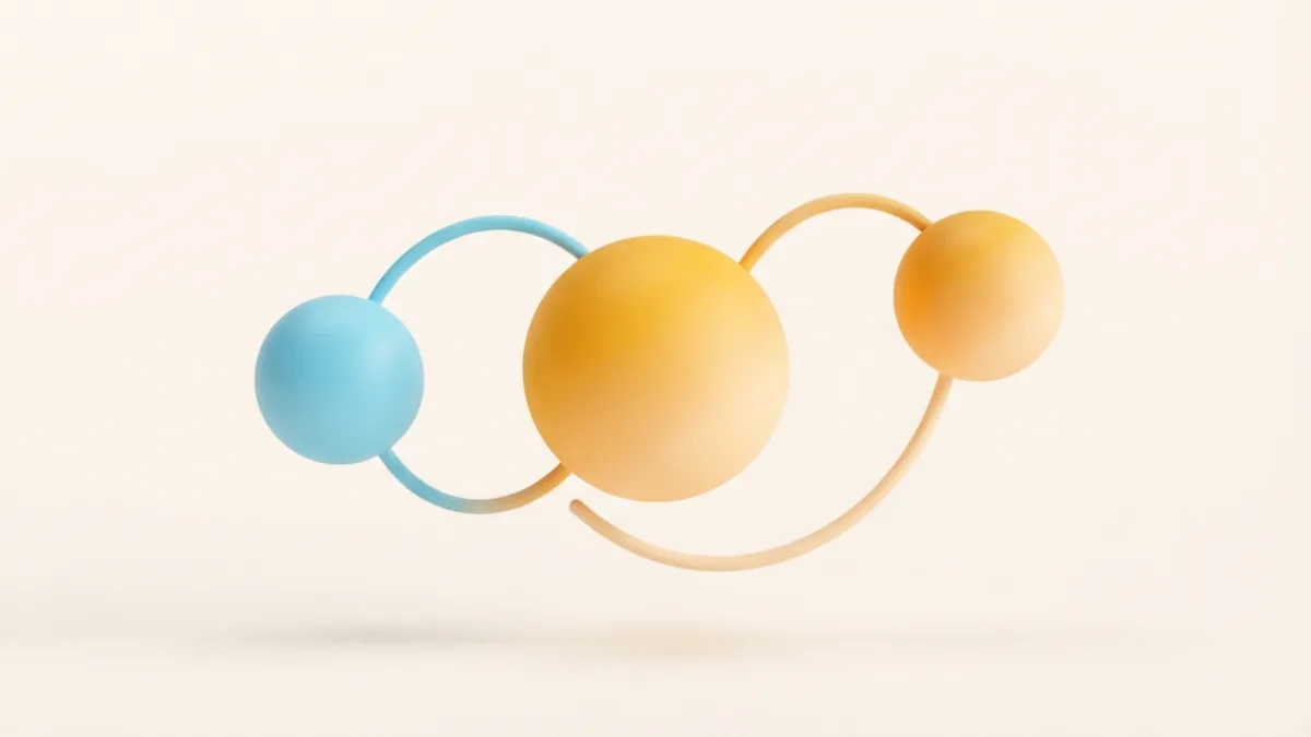 Abstract connected shapes showing creative emoji combinations for social profiles