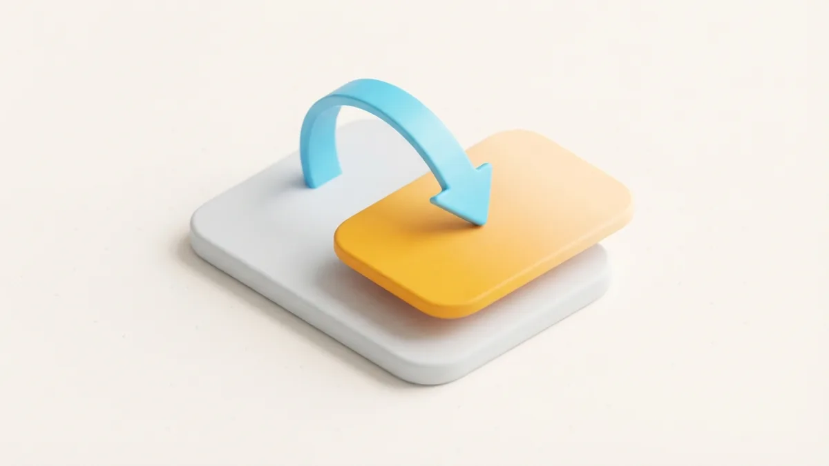 Linked rounded cards showing a simple cycle for updating an Instagram bio