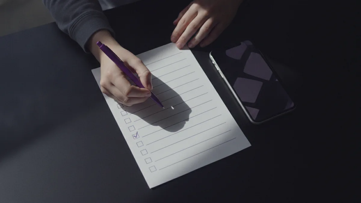 Plan your bio elements Planning an Instagram bio with clear role, niche, and CTA notes