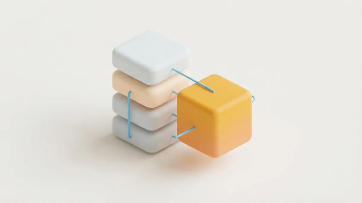Layered rounded blocks showing the main parts of a clear Instagram bio