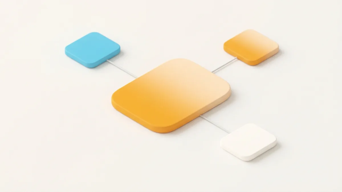 Abstract profile card linked to separate safer contact options