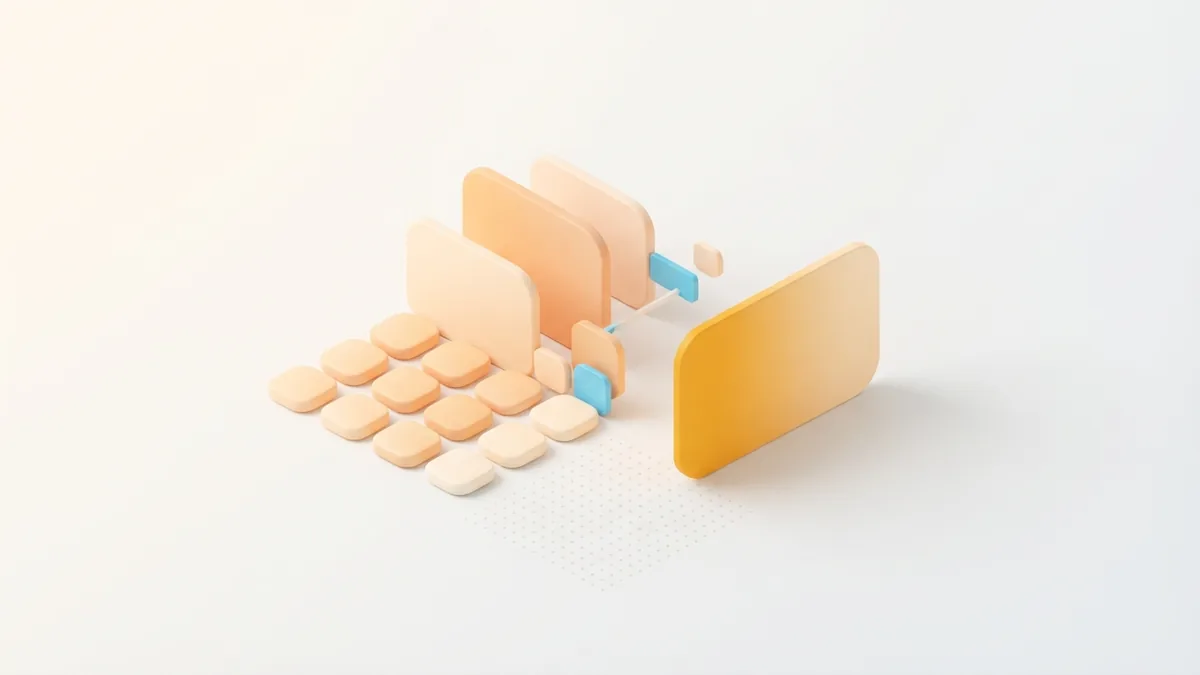 A tidy group of rounded chips beside a clean card suggests removing excess bio details