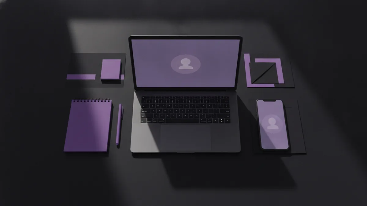 Desk setup suggesting customization of Instagram story highlight covers